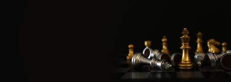 Image of chess game. Business, competition, strategy, leadership and success concept