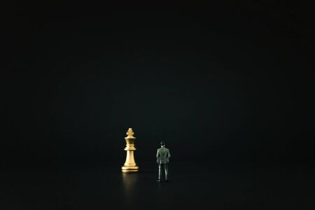 Image of chess game. Business, competition, strategy, leadership and success concept