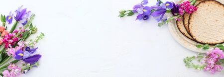 Pesah celebration concept (jewish Passover holiday)の写真素材