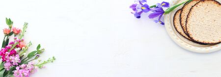 Pesah celebration concept (jewish Passover holiday)の写真素材