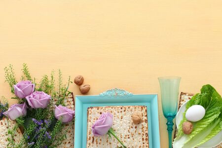 Pesah celebration concept (jewish Passover holiday).