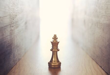 Image of chess game. Business, competition, strategy, leadership and successの写真素材