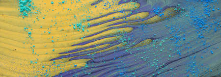 art photography of abstract marbleized effect background. Gold and purple, black, green creative...