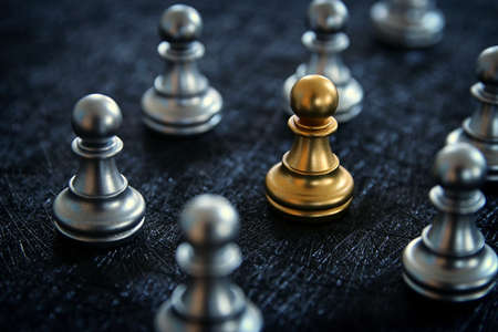 Image of chess game. Business, competition, strategy, leadership and success conceptの写真素材