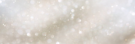 glitter vintage lights background. silver, gold and white. de-focused