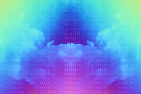 gradient halftone abstract background. sky and clouds vivid colors