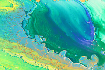 art photography of abstract marbleized effect background with creative colors. Beautiful paint.