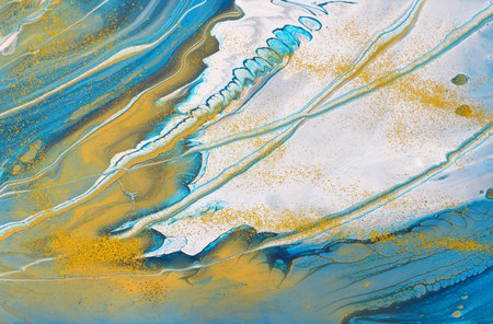 art photography of abstract marbleized effect background with creative colors. Beautiful paint.