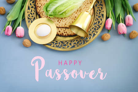 Pesah celebration concept (jewish Passover holiday)の写真素材