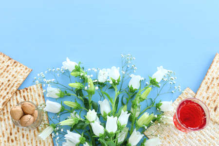 Pesah celebration concept (jewish Passover holiday)の写真素材