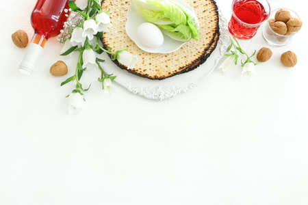 Pesah celebration concept (jewish Passover holiday)の写真素材