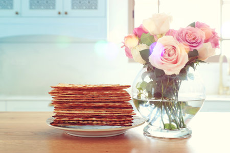 Pesah celebration concept (jewish Passover holiday)の写真素材
