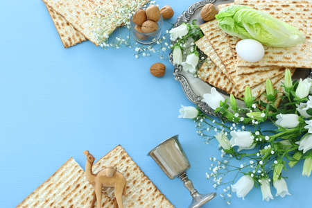 Pesah celebration concept (jewish Passover holiday)の写真素材