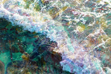 abstract background of waves of water creating swirls and ripples