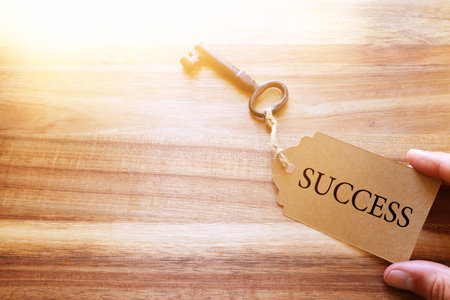 key to success concept imageの写真素材