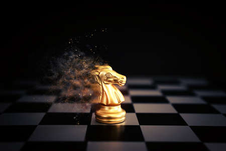 Image of chess game. Business, competition, strategy, leadership and success concept