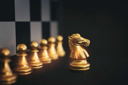 Image of chess game. Business, competition, strategy, leadership and success conceptの写真素材