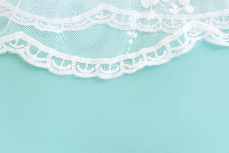 Background of white delicate lace fabric