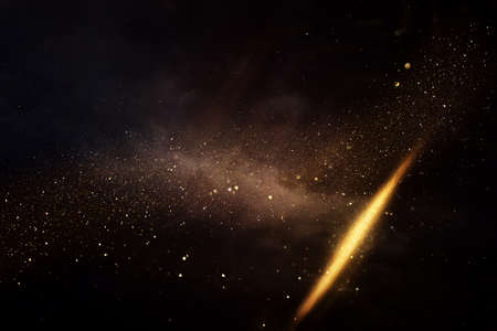 abstract background of holographic light and flareの写真素材