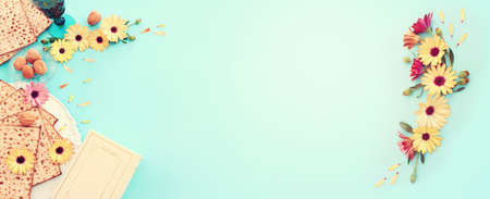 Pesah celebration concept (jewish Passover holiday)の写真素材