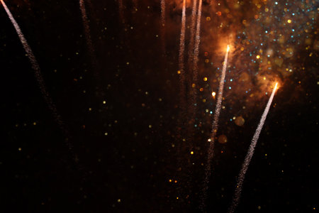 abstract holiday firework background.