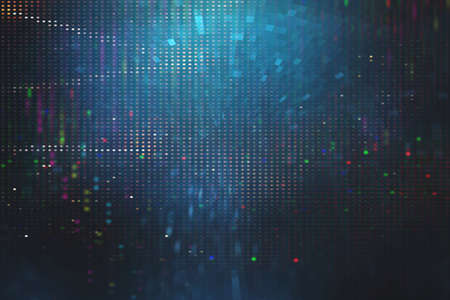 Abstract background of fiber technology lightsの写真素材