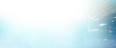 Abstract background of fiber technology lightsの写真素材