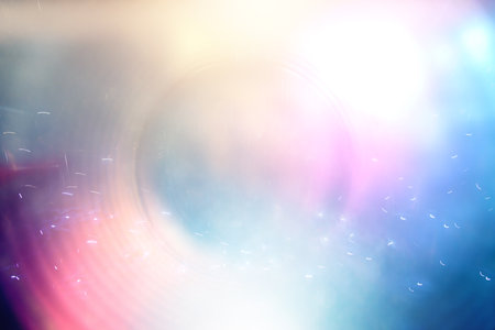 Blurred refraction light, bokeh or organic flare overlay effect