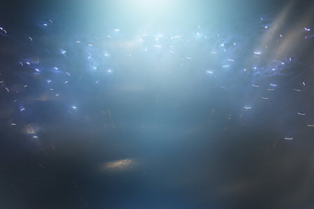 Blurred refraction light, bokeh or organic flare overlay effect