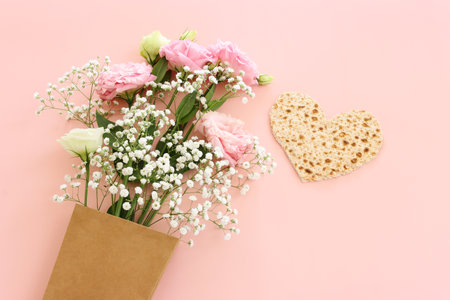 Pesah celebration concept (jewish Passover holiday)の写真素材