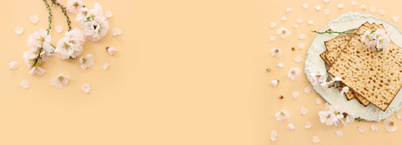 Pesah celebration concept (jewish Passover holiday)の写真素材