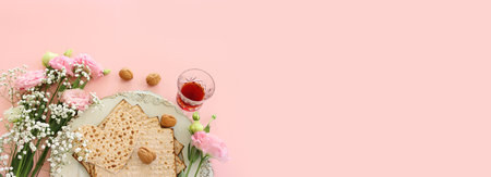 Pesah celebration concept (jewish Passover holiday)
