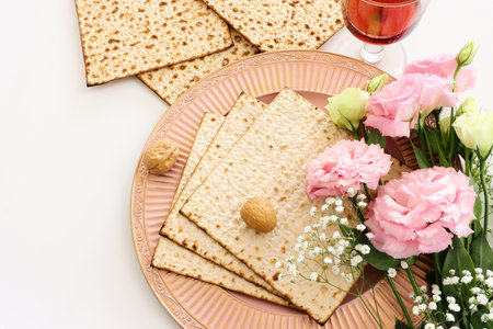 Pesah celebration concept (jewish Passover holiday)の写真素材