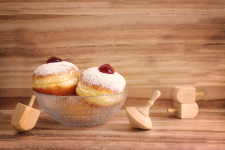 image of donut. jewish holiday Hanukkah symbolの写真素材