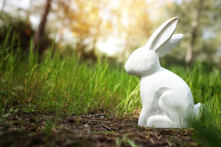 Easter eggs in the meadow