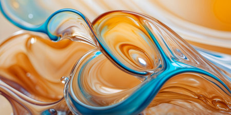 banner of colorful liquid texture backgroundの素材