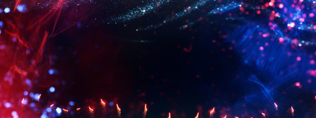 Blurred refraction light, bokeh or flare overlay effect