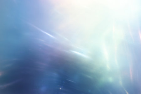 Blurred refraction light, bokeh or flare overlay effectの写真素材