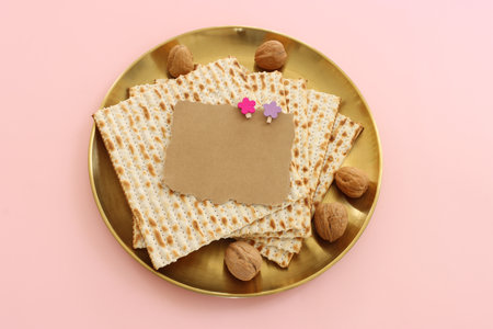 Pesah celebration image (jewish Passover holiday) with matzoh