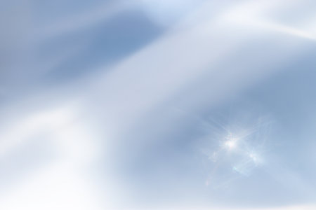 abstract light blue background. Lens flareの写真素材