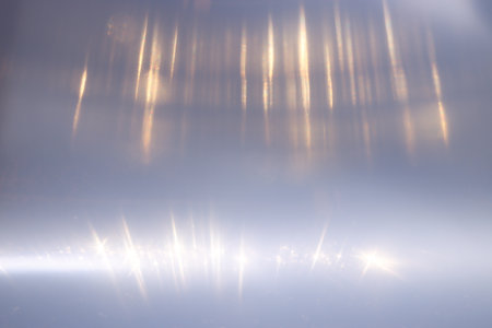 Abstract dark colorful light background. Lens flareの写真素材