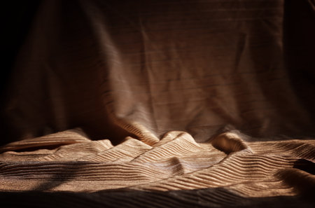 Textured fabric cloth background with colors and detailの写真素材