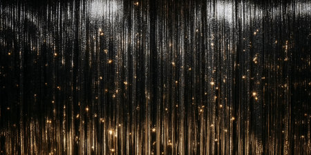 background of black and silver glitter lightsの素材