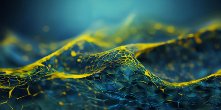 Abstract image of geometric technology digital backgroundの素材