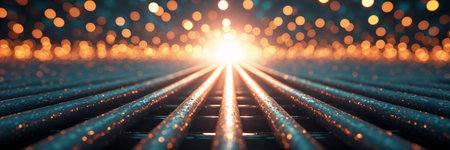 industrial pipes and glitter lightsの素材