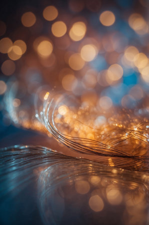 background of abstract glitter lightsの素材