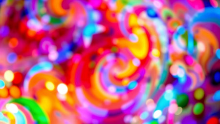 background of abstract multicolor glitter lightsの素材