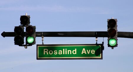 Traffic Light and Street Sign. の写真素材