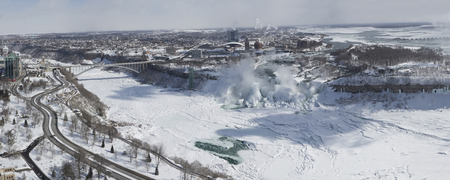 Niagara Falls shot from the top of the Skylon Tower.の写真素材