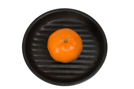orange, mandarin orange on white background